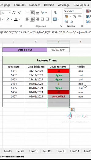 Suivi des Factures Clients en 2024 : Astuces Excel