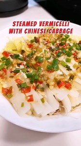 Steamed Chinese cabbage with vermicelli #homecooking #reelsfypシ #STEAM #vegetables @top fans | Janet's Home Cooking