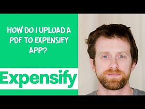 How do I upload a PDF to Expensify app?