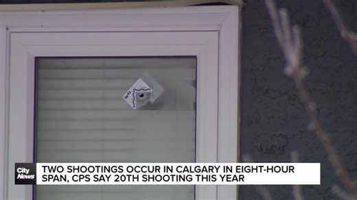 Two shootings occur in Calgary in eight-hour span, CPS say 20th shooting this year