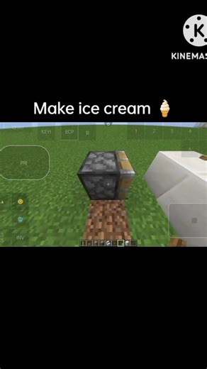 Minecraft ice-cream tutorial #minecraft #shorts