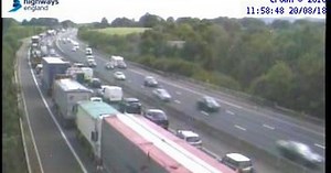 M5 crash closes northbound lanes