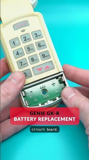 Genie GK-R Keypad Battery Change