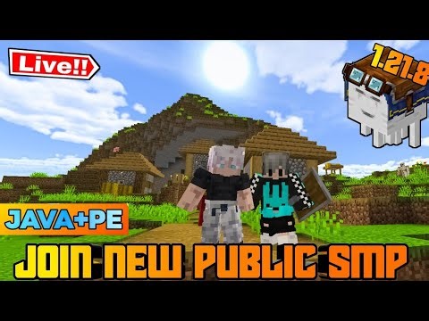 Join My 1.21 Public Smp | Minecraft Live Java + Pocket Edition | @rgs47ff