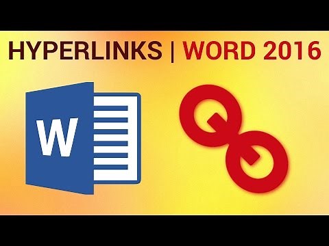 How to Insert Hyperlinks in Word 2016