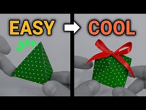 How to Make Origami Christmas Gift Box | Step_by_Step tutorial