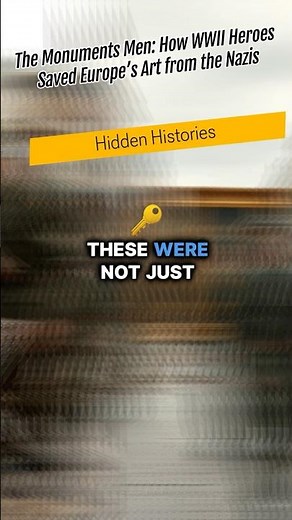 The Monuments Men: How WWII Heroes Saved Europe’s Art from the Nazis! 🎨 #WWII #ArtHistory#history