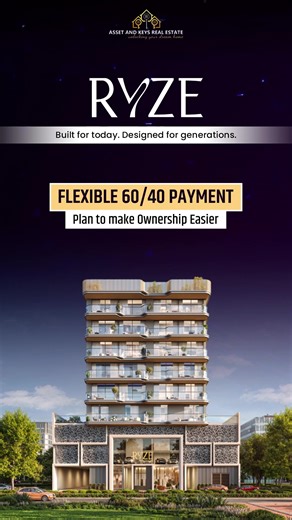 ✨ RYZE – Built for Today, Designed for Generations ✨ Step into modern urban living with RYZE by AUM Development a premium address designed for comfort, style, and smart investment, offering elegant compact studios and world class amenities. 🏙 Starting from 550K AED 💼 Flexible 60/40 payment plan 🍽 Stylish & sleek kitchen 🏋️ Rooftop gym with scenic views 🏢 Smart modern studio 🏊 Rooftop pool with skyline views 🌟 Premium lifestyle amenities How can we 📲 Contact Us Today:Assets and Keys Real 