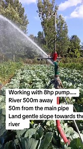 Irrigation sprinkler for your farm simple and reliable and efficient #FarmSmart | Farm with Tonny greenhouse and irrigation solutions