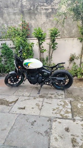 “AI edits. Real machine. Hunter 350 unleashed.”