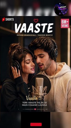 Vaaste Song | Song by Dhvani Bhanushali | Nikhil D'Souza | and Tanishk Bagchi #midnightvibesmusic