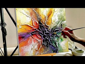 Mastering TEXTURED ABSTRACT Art / Colorful ACRYLIC Painting / Step By Step