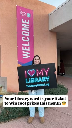 🚨 Win big this Library Card Sign-Up Month! 🚨 Use your FREE library card to enter our giveaway for the chance to win awesome prizes: 🎟️ Pair of @vegasgoldenknights or Las Vegas @raiders tickets 🎫 Tickets to see National Geographic Live at the @smithcenterlv 👕 Exclusive #GetCarded with the #VGK or #Raiders T-shirt 🤩 I ❤️ My Library T-shirt 🗨️ Library District hat 💧 Water Bottle Get more details & enter now through September 30 (one entry per library card):➡️http://thelibrarydistrict.org/gi