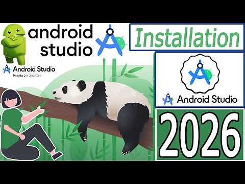 How to install Android Studio Panda on Windows 10/11 [ 2026 Update ] Android SDK | Demo Android App