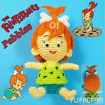 Crochet, amigurumi : Pebbles Flintstone