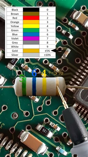 560k resistor color code // part2 // #shortvideo