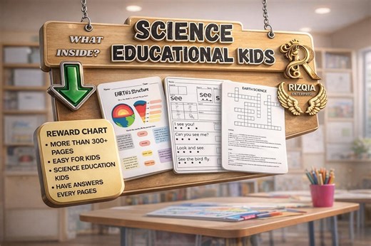 Printable Science Worksheets for Kids | Fun Educational Activities With Questions & Answers for Parents and Teachers - Etsy