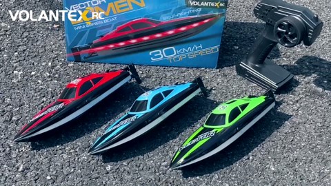 NBJIALIN Remote Control Boats for Adult - Boat with LED Lights for Pool&Lakes,2.5GHz RC Racing Boats，Summer Water Toy