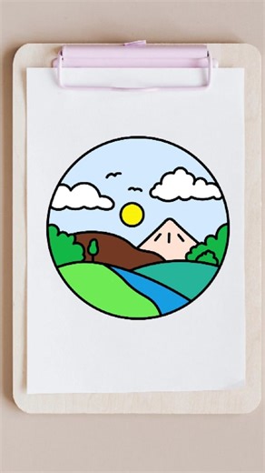 How to Draw a Nature Scenery: Easy Step-by-Step Tutorial