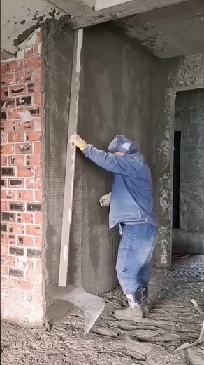 Mesh cloth construction process for the cement wall
