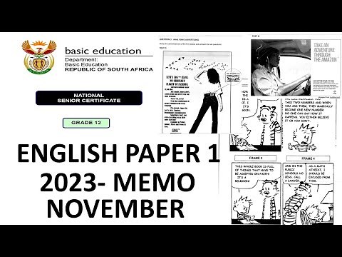 2023 MEMO ENGLISH PAPER 1 FINAL EXAMS NOVEMBER: GRADE 12 ENGLISH HL [THUNDEREDUC] BY MAM MAHLANG