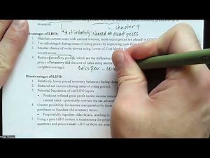 ACCT 3313 - Chapter 8, part 12 (Advantages & Disadvantages of FIFO vs. LIFO)