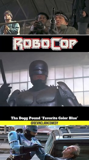 117K views · 2.6K reactions | Previously on, Robocop Tha Dogg Pound “Favorite Color Blue” #robocop #thadoggpound #rickrock #comedy #devinclarkcomedy #funny #funnyvoiceover #recap #80s #ai #movie #reels #reelscomedy | Devin Clark | Facebook