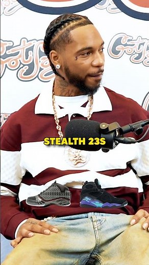 Key Glock says the Stealth Jordan 23’s are the best Jordan of all time… do you agree? 🤔