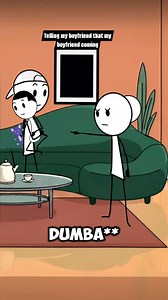 2.8M views · 81K reactions | Credits:AveFamily Telling my boyfriend that my boyfriend coming #humor #relatable #fyp #Relationships #dating #boyfriend #girlfriend | HumorAnimation0 | Facebook