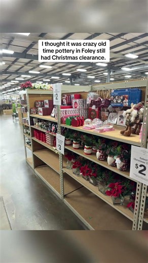 Old time pottery STILL has Christmas clearance