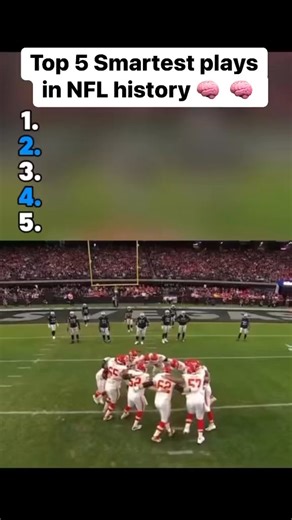 Top 5 Smartest plays in NFL History #NFLPLAYOFFS #NFL #football #footballedits #footballhistory | Deportecomedia
