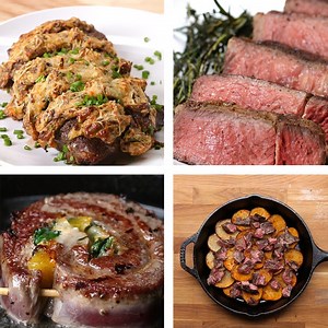 3.4M views · 27K reactions | Treat yourself and make one of these 7 easy steak dinners! 菱Get recipes, food quizzes, cooking hacks, and more sent to your inbox 4x/week. Sign up for the Tasty newsletter https://bzfd.it/2BwmYsd | Tasty | Facebook