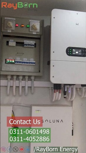 Goodwe 12KW Hybrid Solar Installation with Soluna IP20 Lithium Batteries #reels #shorts