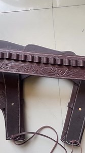 Handmade Leather Double Holster Belt, Western Cowboy Rig - Etsy