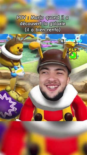Mario quand il a découvert la galaxie ! #inoxtag #supermariogalaxy #montage #humour