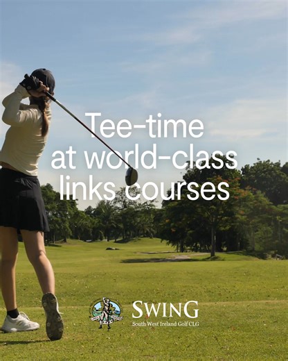 Golf Ireland the effortless way. Don’t just play the courses, experience them. We take care of tee times, transfers, accommodation, and more so you can focus on what matters. Enquire now for bespoke itineraries. #GolfIreland #EffortlessGolf #GolfTrave | SWING Golf Ireland