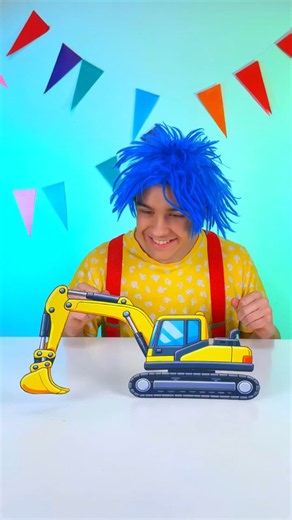 Oh no, my toy excavator is broken! 😓 Let's fix it together! #forkids