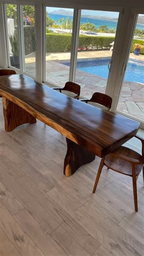 Custom MonkeyPod Slab Table and Bench. Stop by and visit our showroom 41-625 Kaulukanu St Waimanalo. Call or text: 808-224-6213 for an appointment. Open 10-4 Monday-Friday; 11-4 Saturday. Best to text/call when on way. We ship. #slabtable #diningtable #reclaimedwood #reclaimedfurniture #liveedge #slabs #slabtable #slabfurniture #koa #koawood #koafurniture #diningtable #chairs #diningsets #customfurniture #woodworking #woodworkinghawaii #wood #highlyfigured #customdesk #koafurniture #woodenmirror