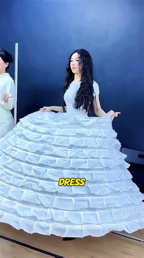 She had to relearn how to walk and sit properly in her wedding dress