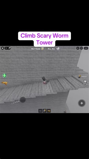 Climb the Scary Worm Tower in Roblox