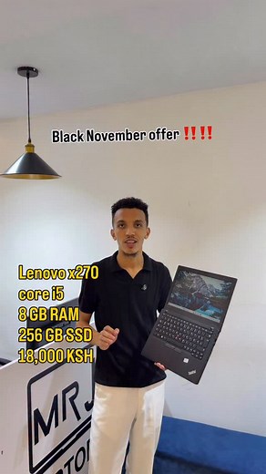 Lenovo thinkpad x270 black November offer Intel core i5 6th generation 8 GB RAM 256 GB SSD 12.5 inch Windows 11 pro Office package installed 18,000 ksh ☎️/whatsapp 254796338017 📍kimathi house along kimathi street Opp sarova Stanley 5th floor room 503 Free laptop bag 🎒 Free wireless mouse 🖱️ 6 months warranty ✅ | Mr j laptops