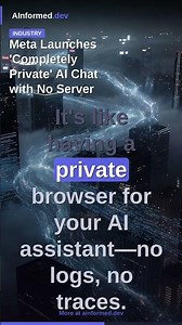 Meta Launches 'Completely Private' AI Chat with No Server Logs #Shorts