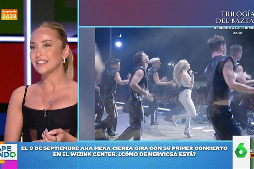 Ana Mena, sobre el día que se le cayó la falda en pleno concierto: "No fue mi culpa"
