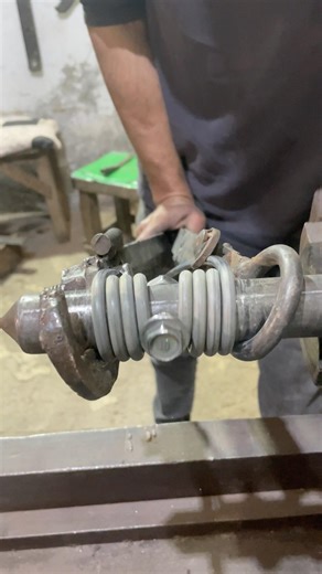 Making a New Double-Sided Spring by Hand | Simple Spring Manufacturing #shortvideo