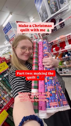 See how @textiletoddy designs the ultimate festive quilt using beautiful Spotlight fabrics. Get the fabrics, get inspired, get quilting! | Spotlight