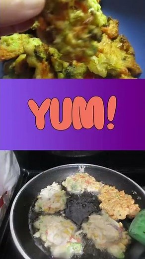 #Shorts | Corn Cakes+Veggies| Tofu Broccoli Carrot Onion| Quick & Simple Recipe| Vegetarian|素食玉米蔬菜饼