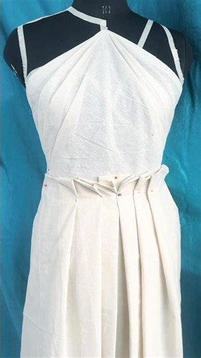 Western one piece Draped dress pattern | Dhoti style trendy skirt making [Dhoti dress tutorial |