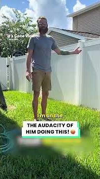 I caught him in my backyard... 😡#karen #shortsfeed #shorts #funfordayz98 #neighbors #short #fyp