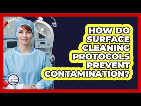 How do surface cleaning protocols prevent contamination?