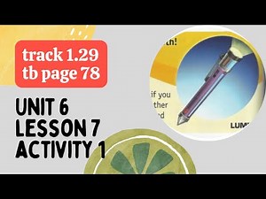 ACADEMY STARS YEAR 6 | TEXTBOOK PAGE 78 | AUDIO TRACK 1.29 | UNIT 6 | LESSON 7 | ACTIVITY 1